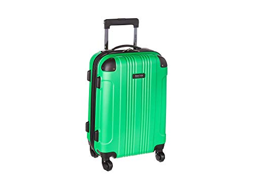 Kenneth Cole REACTION Out of Bounds Lightweight Hardshell 4-Wheel Spinner Luggage, Kelly Green, 20-Inch Carry On - color: Kelly Green, size: 20-Inch Carry On