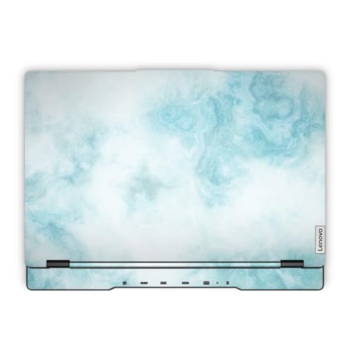 Glossy Glitter Laptop Skin Compatible with Lenovo Legion 5 Gaming Laptop (15IRX9) 2024 - Blue Marble - Premium 3M Vinyl Protective Wrap Decal Cover - Easy to Apply | Crafted in the USA - color: Blue Marble, size: Legion 5 Gaming (15IRX9) 2024 Top Skin Onl