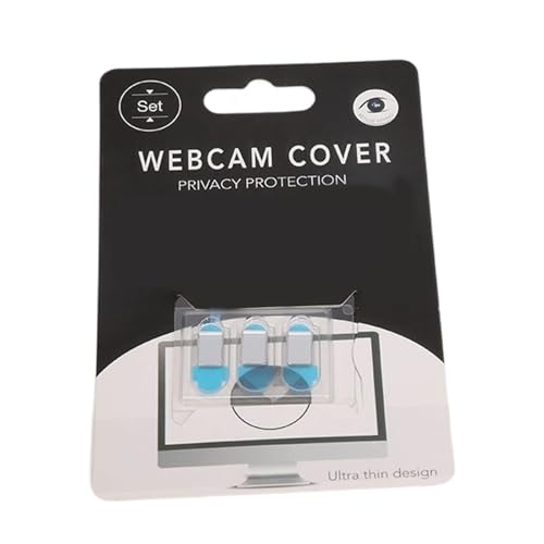3 Discreet Webcam Privacy | 0.7mm Tool-Less Adhesive Cover Smartphones, Tablets, Laptops | Anti-Peeping Design Camera Privacy Cover Protector Suitable for Laptops Tablets Phones Tool - color: B