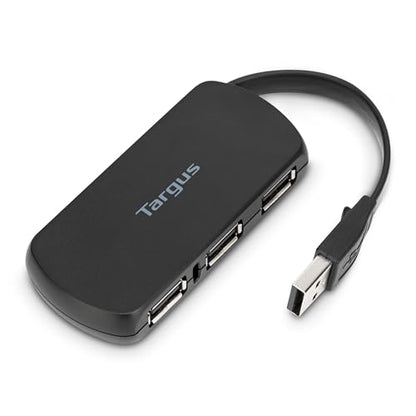 Targus 4-Port USB 2.0 Hub, Black - Compatible with PC and Mac, Sleek and Travel Friendly (ACH114US) - style: 4-Port USB 2.0 Hub