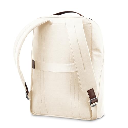 Samsonite Virtuosa Carry-On Travel Backpack with Padded Laptop Sleeve, Off White - color: Off-white