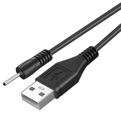 2pcs USB DC Charger Charge Charging Cable for Mini S530 Smallest Invisible Wireless Bluetooth Earbuds Earphones Headphones Headset and Bluetooth Shower Speaker - color: Black - 2pcs