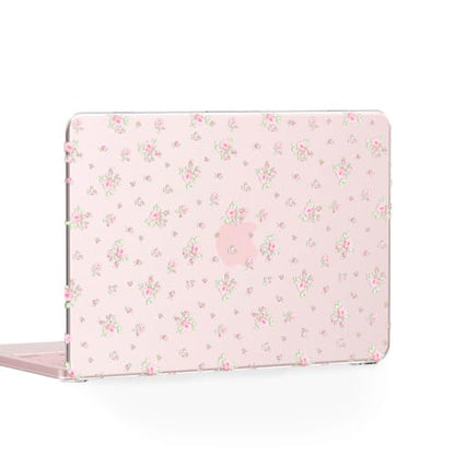 Feams for MacBook Neo 13 Inch Case 2026 A3404, Stylish Protective Clear Case Hard Shell Transparent Cover for MacBook Neo 13 Inch 2026 (A18 Pro Chip) with Keyboard Cover, Rose Ditsy - color: Rose Ditsy