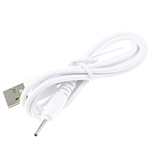 TenCloud DC 2.0mm Jack Charger Port 100CM USB Charge Replacement Power Cable Compatible with Beats Solo HD505 Headphones NOT for Dr. Dre Powerbeats3 (White) - color: White