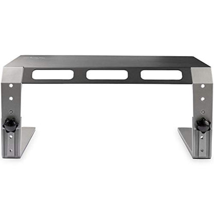 StarTech Monitor Riser Stand for up to 32in, Steel and Aluminum (MONSTND) | For up to 32" (22lb/10kg) Monitor, Computer Monitor Riser, Height Adjustable