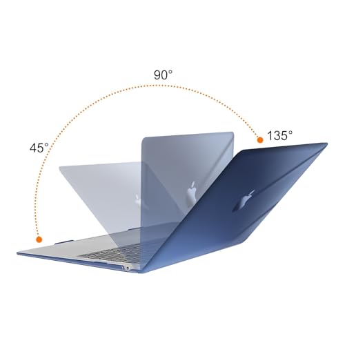 MOSISO Compatible with MacBook Air 13 inch Case M1 2021 2020 2019 2018 | A2337 A2179 A1932, Protective Hard Shell&Keyboard Cover&Screen Film&Pouch for MacBook Air 13.3 inch Case, Crystal Midnight - color: Crystal Midnight