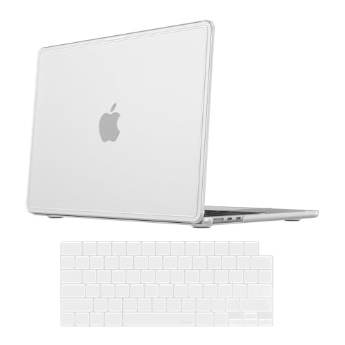 Fintie Matte Case for MacBook Air 13.6 Inch 2026-2022, Frost Clear | M5 M4 M3 M2 A3449 A3240 A2681 A3113, Anti-Scratch, Fingerprint Resistant, TPU Bumper, Hard Shell Cover - color: Frost Clear