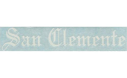San Clemente - California City Town County Old English Letters Car Truck Van Moped Helmet Hard Hat Auto Automotive Craft Cup Laptop Vinyl Decal Bumper Window Wall Sticker 18130