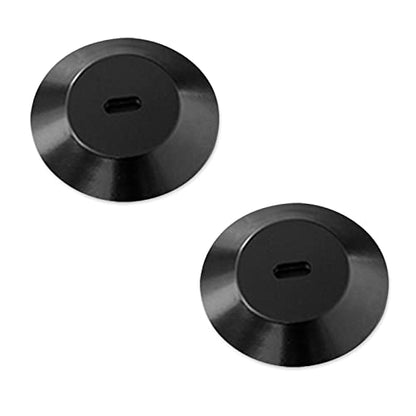 Adhesive Security Plate with Slot for Cables to Lock Down Laptops, Tablets, Monitors and Other Devices (2Pcs Black) - color: Round black 2Pcs