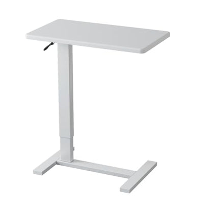Overbed Bedside Table with Wheels Hospital Bedside Desk,White | Adjustable Hospital & Home Use Bed Table Rolling Laptop Table Mobile Standing Desk Rolling Computer Cart Over Bed Tray Table - color: White1, size: 27.6 inches