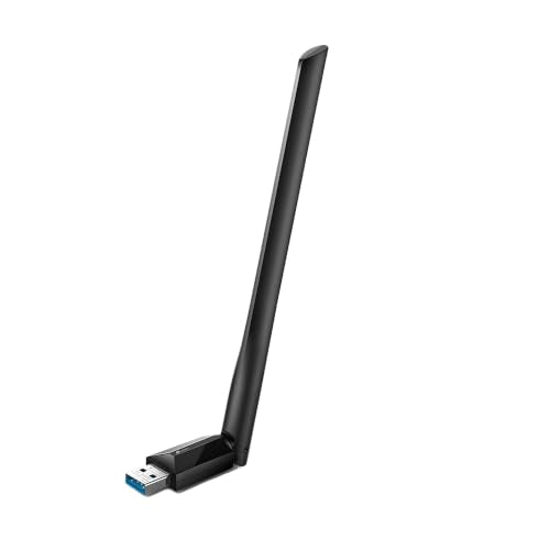 TP-Link USB WiFi Adapter for Desktop PC, AC1300 USB 3.0 Wireless Dual Band Network Adapter with High Gain Antenna(Archer T3U Plus), MU-MIMO, Windows 11/10/8.1/8/7/XP, Mac OS 10.9-10.15