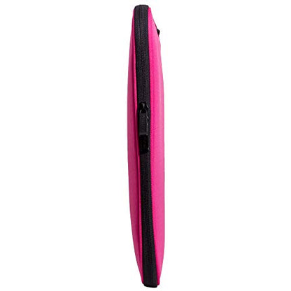 Laptop Sleeve 16 Inch Foldable Slim Case Lightweight Bag Notebook Computer Carrying Flip Cover (Pink) - color: Pink, size: 16 Inch