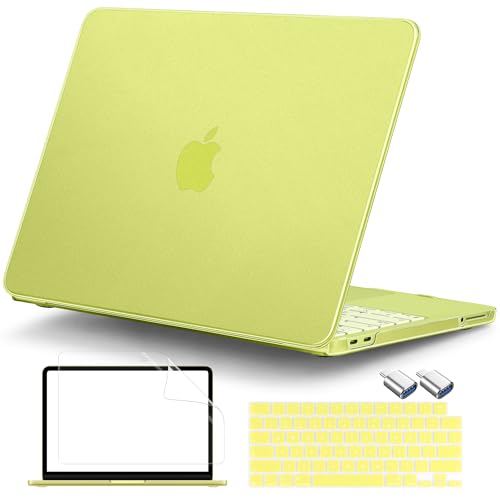 Matte Frosted Compatible with MacBook Neo 13 Inch 2026 (Model A3404 | A18 Pro Chip) | Anti-Crack & Scratch & Fingerprint | 100% Match Official Color Citrus - color: Matte Citrus Clear