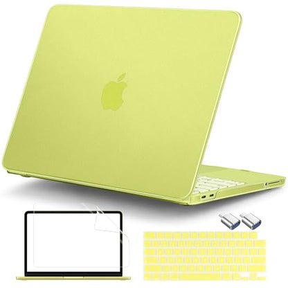 Matte Frosted Compatible with MacBook Neo 13 Inch 2026 (Model A3404 | A18 Pro Chip) | Anti-Crack & Scratch & Fingerprint | 100% Match Official Color Citrus - color: Matte Citrus Clear
