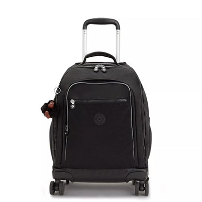 Kipling New Zea 15" Laptop Rolling Backpack - color: True Black