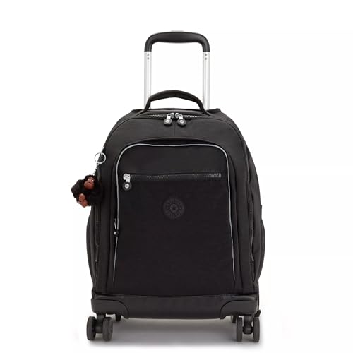 Kipling New Zea 15" Laptop Rolling Backpack - color: True Black