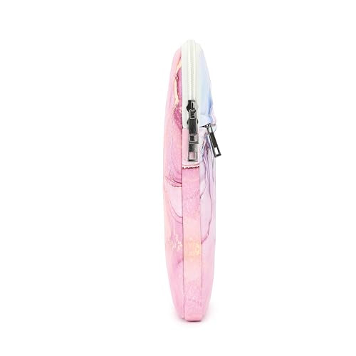 Pink Marble Laptop Sleeve Case Bag with Pocket for MacBook Pro 14 inch,Surface Laptop 14.4 inch and HP Lenovo Dell ASUS Acer 14 inch Laptop - color: Pink Marble, size: 14 inch