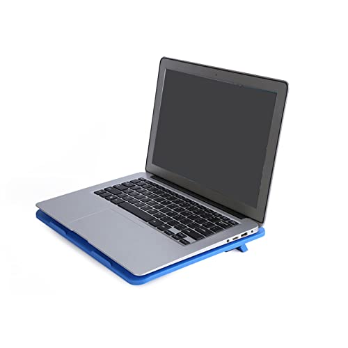 Yosoo Health Gear Laptop Cooling Pad with Big Fan, USB Powered Stand for 14" or Smaller Notebooks, Quiet Laptop Cooler Base (Blue) - color: Blue