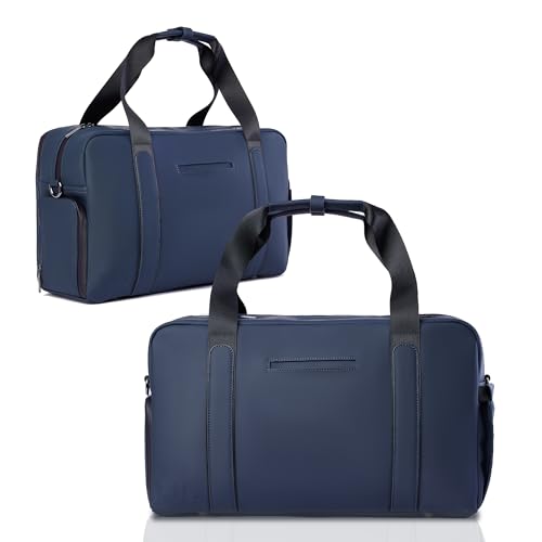 The FTL Lite Mens Gym to Office Bag - 17L Briefcase Gym Bag Hybrid with Shoe Compartment & 16" Laptop Sleeve - Executive Daily Carry & Overnight Duffel for Athletic Business Pros - Essex Blue - color: Essex Blue, style: Lite