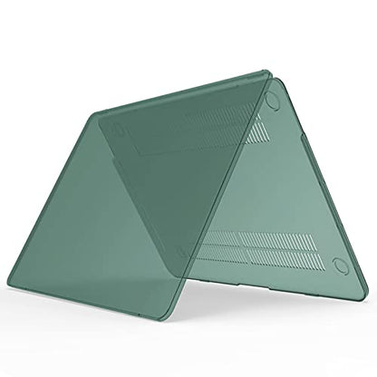 IBENZER Compatible with MacBook Pro 13 Inch Case M2 M1 2026 2025 2024 2023 2022 A2338 A2289 A2251 A2159 A1989 A1706 A1708, Hard Shell Case & Keyboard Cover for Mac Pro 13, Midnight Green, T13MTGN+1A - color: Midnight Green