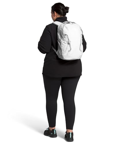 The North Face Women's Vault Everyday Laptop Backpack - Commuter Travel Bag, Water-Repellent, Spacious Main Compartment, TNF White Metallic Mélange/Mid Grey-NPF, One Size - color: Tnf White Metallic Mélange/Mid Grey-npf