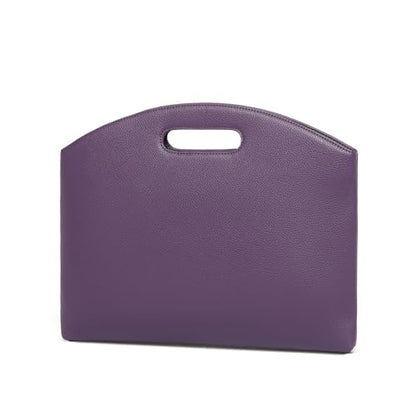 Official Document Computer Bag Stylishly Sleek with Multiple Compartments and Easy to Carry Design - color: Anemone Purple/Pu