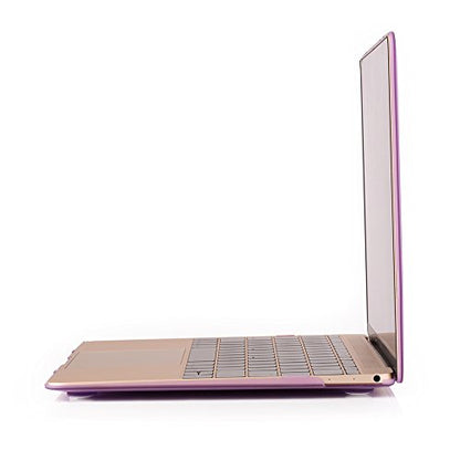 RUBAN Case Compatible with MacBook 12 Inch A1534 - Slim Snap On Hard Shell Protective Cover and Keyboard Cover, Purple - color: Purple