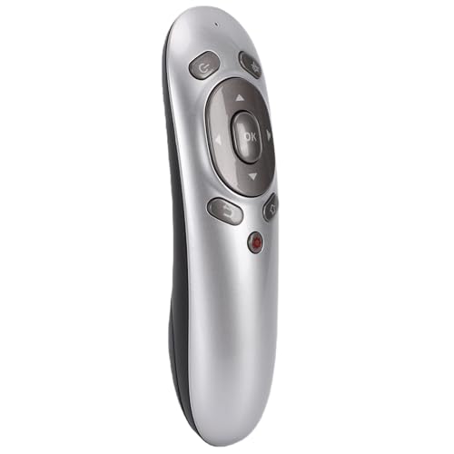Zopsc Wireless Presentation Clicker, 2.4G USB Ergonomic PPT Presenter Remote Clicker for Laptop PC Computer, Plug and Play, up to 15 m