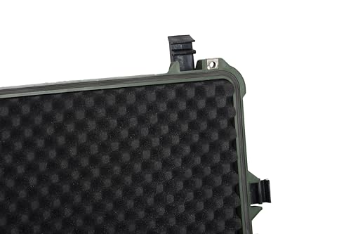 MEIJIA All Weather Rolling Waterproof Protective Case, Hard Camera Case,Dry Case with Retractable Pull Handle and Wheels,Foam Inserted,22 x13.81x9inches (Green) - color: Green