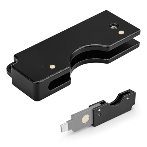 Aluminum Protective Carrying Case fits for Yubikey 5C NFC – Flip Slide Design Keychain Holder for Quick Access & Everyday Protection,Black - color: Black