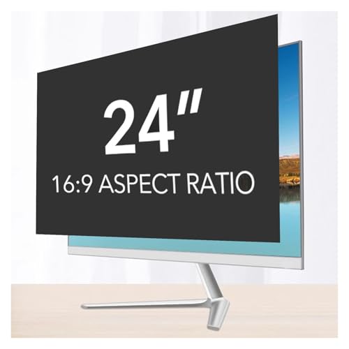 24 Inch Computer Privacy Screen Filter for 16:9 Widescreen Monitor Removable Eye Protection Anti Glare Blue Light Filter Privacy Shield Reusable(14inch/31x17.4 cm) - size: 14inch/31x17.4 cm