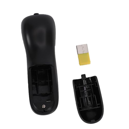 Wireless Presentation Clicker, Gyroscope Technology Remote Control Mouse Pointer Page Turning 2.4G up to 15M Plug and Play, with USB Interface, for Laptop PC for for