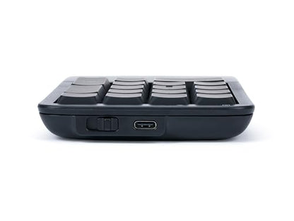 KINESIS Mechanical Keypad LP Numeric 10-Key for Mac & PC | Wired & Wireless Mode | Quiet Linear Mechanical Switches | Programmable | Ergonomic Palm Support | Backlit