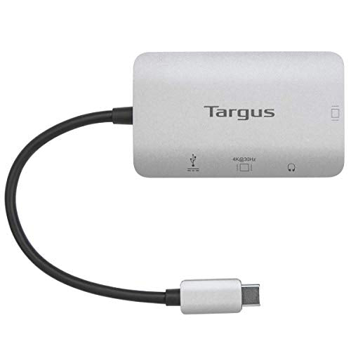 Targus+USB+C+SV+Adapt+100W+PD+Silver - style: USB-C Single Video Adapter with 100W
