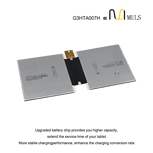 MULS G3HTA003H Batteryfor Microsoft MSK-1645 Surface 3 10.8" Surface 3 1645 | Tablet G3HTA004H G3HTA007H Installation Tools 3.78V 7270mAh 27.5Wh with Tools, Perfect Compatibility, Extended runtime