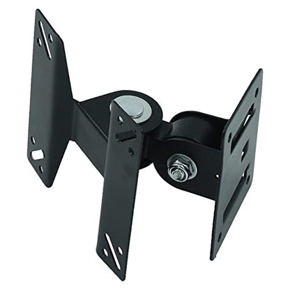 GLigeT Monitor Arm Gas Wall Mount Monitor Bracket, Full Motion 14-24 Inch 180° Swivel and Tilt TV Mount Bracket, Sturdy Steel LED LCD Monitor Holder Bracket, Black Monitor Desk Mount