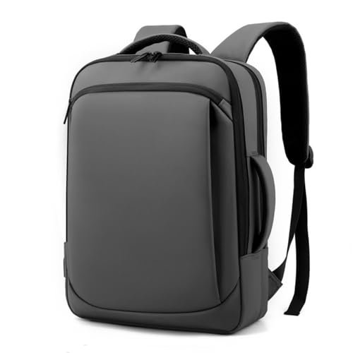 Laptop Backpack with USB Charging Port Business Backpack For College Work Travel (Grey) - color: Grey