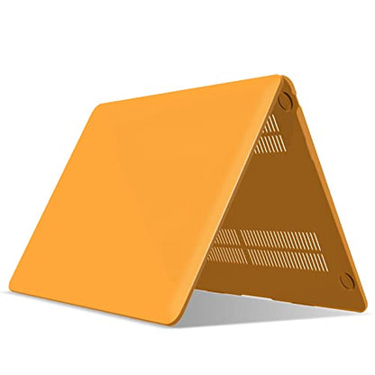 IBENZER Compatible with New MacBook Air 13 inch Case 2022 2021 2020 M1 A2337 A2179 A1932, Plastic Hard Shell Case for Mac Air 13 Retina Display with Touch ID (2018-2022), Marigold, AT13MAGD - color: Marigold