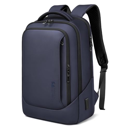 hk Laptop Backpack for Men for 17.3 Inch Computer Bag with USB A&C Charger | Durable WaterResistant HighTech Daypack Casual Backpack for Business Work College Weekender Travel,Blue - color: Blue, size: 17.3 inch