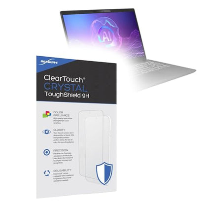 BoxWave Screen Protector Compatible With MSI Modern 15 H AI business Laptop model MOD15HC2245 (15.6 in) - ClearTouch Crystal ToughShield 9H (2-Pack), Clear 9H Tough Flexible Film Screen Protector