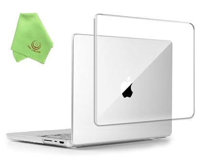 UESWILL Compatible with MacBook Pro 16 inch Case 2021-2026 Release M5 M4 M3 M2 M1 Pro Max chip Model: A3429 A3428 A3403 A3186 A2991 A2780 A2485, Glossy Crystal Hard Shell Cover, Transparent - color: Crystal Clear, size: MacBook Pro 16" (M1 M2 M3 M4 M5)