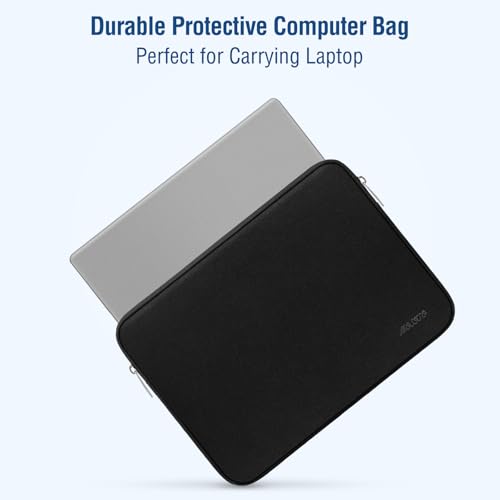 MOSISO Laptop Case 16 inch, 15-15.6 inch Laptop Sleeve with Small Case | Compatible with MacBook Pro 16 M5 M4 M3 M2 M1, HP Acer Dell Lenovo ASUS Notebook, Neoprene Computer Sleeve Bag, Black - color: Black, size: 16 inch