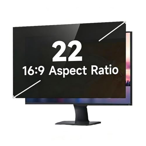 Removable Laptop Privacy Screen Anti Glare Blue Light Screen Protector 16:9 Aspect Removable Anti Glare Blue Light Filter Protector Fully Removable(22inch/47.4x29.6 cm) - size: 22inch/47.4x29.6 cm