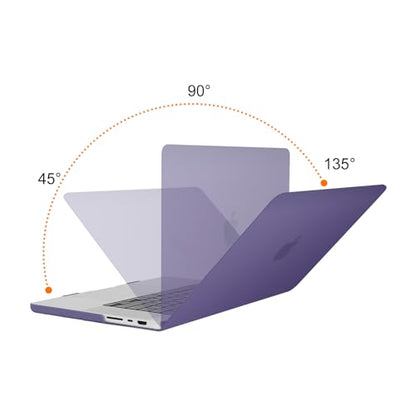 MOSISO Compatible with MacBook Pro 16 inch Case M5 M4 M3 M2 M1 2026-2021 | A3429 A3428 A3403 A3186 A2991 A2780 A2485, Protective Hard Shell Case&Keyboard Cover&Screen Film&Pouch, Imperial Purple - color: Imperial Purple