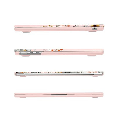 MOSISO Compatible with MacBook Air 13 inch Case M5 2026 M4 2025 M3 M2 2024-2022 A3449 A3240 A3113 A2681, Plastic Garden Flowers Hard Shell&Keyboard Cover&Screen Film for MacBook Air 13.6, Pink - color: Pink