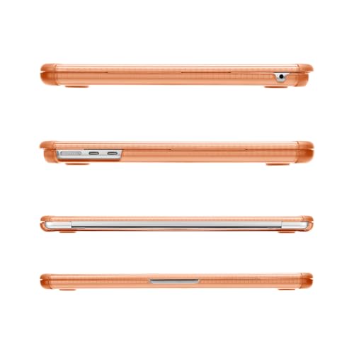 MOSISO Compatible with MacBook Air 13 inch Case M5 2026 M4 M3 M2 2025-2022 | A3449 A3240 A3113 A2681, 3 in 1 Kit Crack-Resistant Heavy Duty Protective Hard Shell Case Cover with TPU Bumper,Cosmic Orange - color: Cosmic Orange