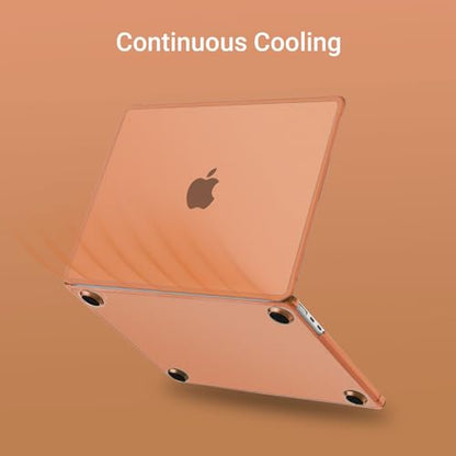 MOSISO Compatible with MacBook Air 13 inch Case M5 2026 M4 2025 M3 M2 2024-2022 A3449 A3240 A3113 A2681, Seamlessly Closes Anti-Crack&Anti-Fingerprints Hard Shell for MacBook Air 13.6, Cosmic Orange - color: Cosmic Orange