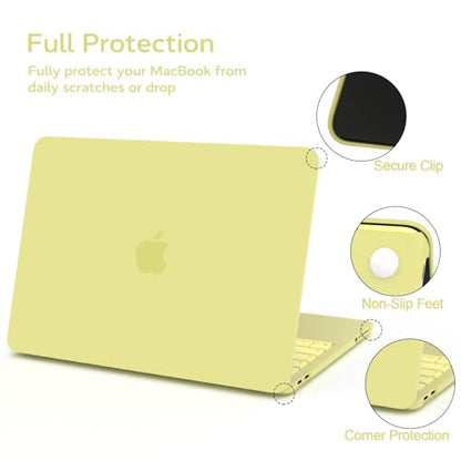 B BELK for MacBook Neo Case 13 inch 2026 Model A3404 A18 Pro, Citrus | Scratch Resistant Matte Plastic Hard Shell Case with Keyboard Cover & Screen Protector for Mac Noe Case, Lightweight, Snap-On - color: Citrus