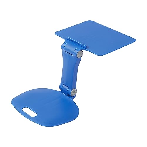 ECR4Kids The Surf Folding Portable Activity Lap Desk, Adjustable, Flexible Seating, Blue - color: Blue