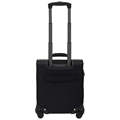 Wrangler 17" Underseat Spinner Carry-On Luggage, Black - color: Black